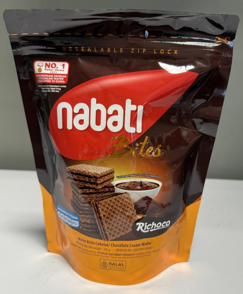 Nabati Bites Wafer Cream Chocolate 100gr