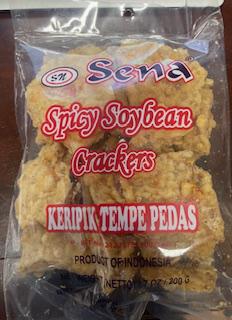 Sena Tempe Pedas - Spicy Soy Bean Crackers (7 g)