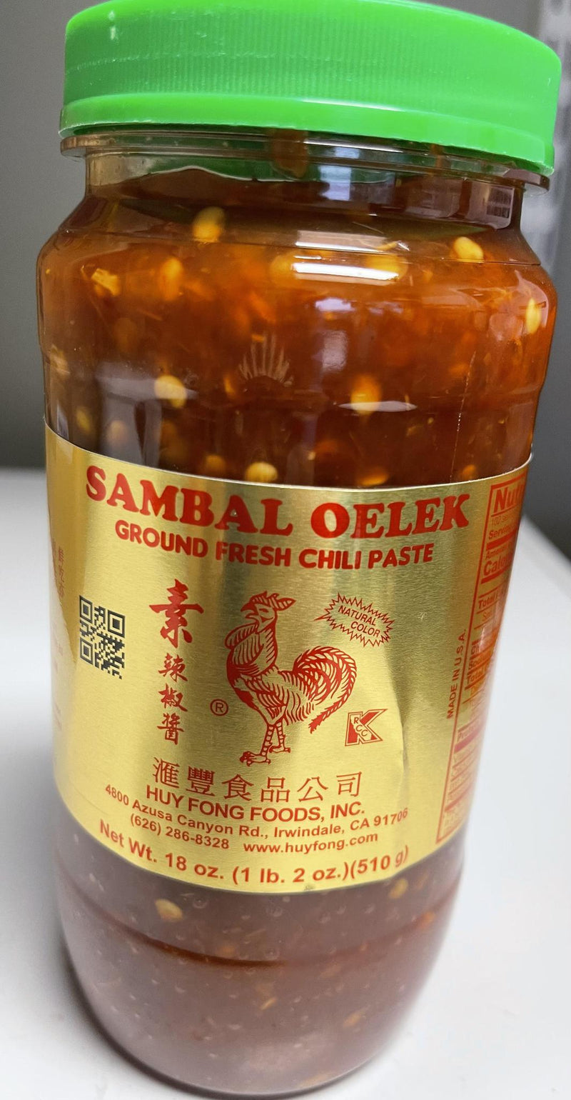 Sambal Oelek Ground Fresh Chili Paste 18 oz