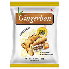 Gingerbon Ginger Chews Honey Lemon (125g)