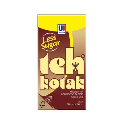 Ultrajaya Teh Kotak (Single) (Jasmin Tea Less Sugar)