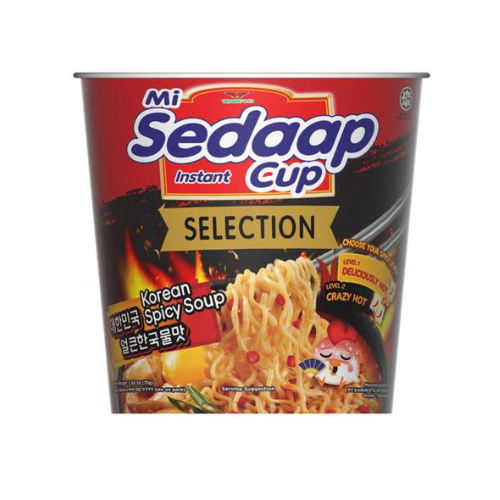 Mi Seddap Korean Spicy Soup Noodles Cup Lvl 1 (75g)