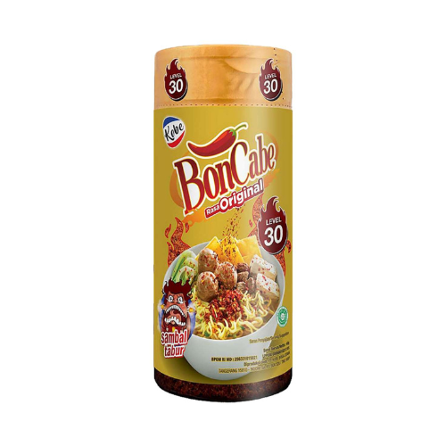 Kobe Bon Chili Boncabe Original Spicy Chili Original Lvl 30 (1.41 Oz)