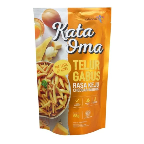 Kata Oma Crunchy Egg Sticks With Cheddar Cheese Flavor (2.2 Oz)